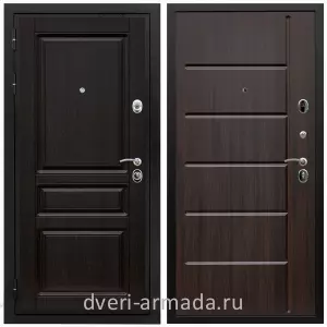 Двери МДФ для квартиры, Дверь входная Армада Премиум-Н МДФ 16 мм ФЛ-243 / МДФ 10 мм ФЛ-102 Эковенге