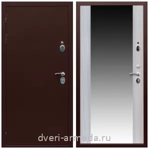 Одностворчатые входные двери, Дверь входная утепленная Армада Люкс Антик медь / МДФ 16 мм СБ-16 Сандал белый