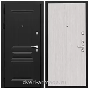 Толстые входные двери, Дверь входная Армада Экстра ФЛ-243 Черная шагрень / ПЭ Венге светлый со звукоизоляцией