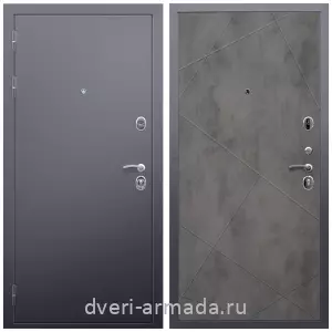 Входные двери толщиной 1.2 мм, Дверь входная Армада Люкс Антик серебро / МДФ 10 мм ФЛ-291 Бетон темный
