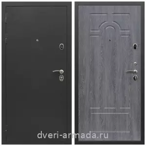 Черные входные двери, Металлическая дверь входная Армада Престиж Черный шелк / МДФ 6 мм ФЛ-58 Дуб Филадельфия графит