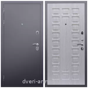 Одностворчатые входные двери, Дверь входная Армада Люкс Антик серебро / МДФ 16 мм ФЛ-183 Дуб белёный