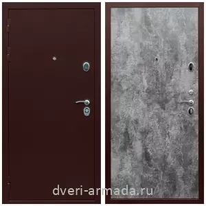 Одностворчатые входные двери, Недорогая дверь входная Армада Люкс Антик медь / ПЭ Цемент темный