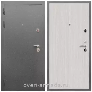 Глухие, Глухая металлическая дверь входная Армада Оптима Антик серебро / МДФ 6 мм ПЭ Венге светлый