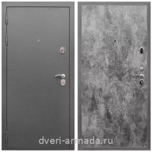 МДФ гладкая, Дверь входная Армада Оптима Антик серебро / МДФ 6 мм ПЭ Цемент темный