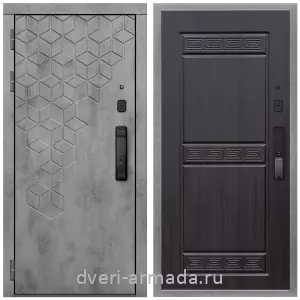 Входные двери Йошкар-Ола, Дверь входная Армада Квадро МДФ 16 мм Kaadas K9 / МДФ 10 мм ФЛ-242 Эковенге