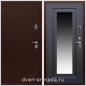 МДФ с фрезеровкой, Дверь входная железная Армада Люкс Антик медь / МДФ 16 мм ФЛЗ-120 Венге в квартиру с повышенной прочностью