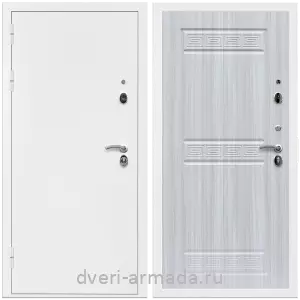 Одностворчатые входные двери, Дверь входная Армада Оптима Белая шагрень / МДФ 10 мм ФЛ-242 Сандал белый