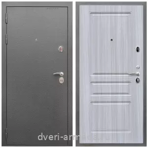 Одностворчатые входные двери, Дверь входная Армада Оптима Антик серебро / МДФ 16 мм ФЛ-243 Сандал белый