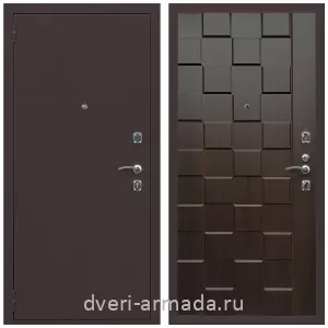 Входные двери толщиной 1.2 мм, Дверь входная Армада Комфорт Антик медь / МДФ 16 мм ОЛ-39 Эковенге