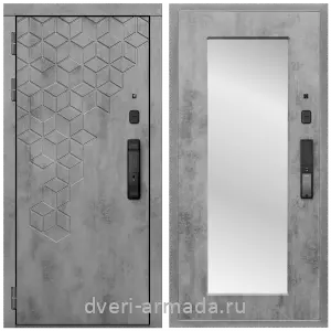 Входные двери Колизей, Дверь входная Армада МДФ 16 мм Квадро Kaadas K9 /  МДФ 16 мм ФЛЗ-пастораль, Бетон темный
