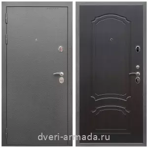 Глухие, Глухая металлическая дверь входная Армада Оптима Антик серебро / МДФ 6 мм ФЛ-140 Венге