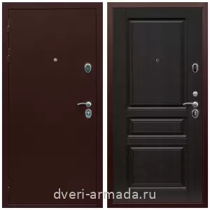 Входные двери 880 мм, Дверь входная Армада Люкс Антик медь / МДФ 16 мм ФЛ-243 Венге