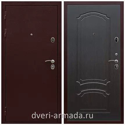 Дверь входная для квартиры Армада Лондон Антик медь / ФЛ-140 Венге с хорошей шумоизоляцией