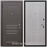 Двери МДФ для квартиры, Дверь входная Армада Экстра ФЛ-243 Эковенге / ФЛ-140 Дуб беленый с повышенной шумоизоляцией