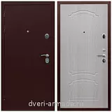 Одностворчатые входные двери, Дверь входная стальная Армада Люкс Антик медь / ФЛ-140 Дуб беленый в офисное помещение с порошковым покрытием
