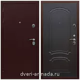 Входные двери с тремя петлями, Дверь входная элитная Армада Люкс Антик медь / ФЛ-140 Венге утепленная парадная