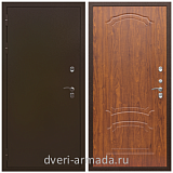 Двери в деревянный дом, Дверь входная элитная Армада Термо Молоток коричневый/ ФЛ-140 Морёная берёза для загородного дома  с шумоизоляцией