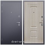 Красивые входные двери, Дверь входная Армада Люкс Антик серебро / ФЛ-2 Дуб белёный от производителя в коттедж с теплоизоляцией