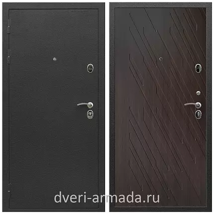 Дверь входная Армада Престиж Черный шелк / МДФ 16 мм ФЛ-86 Венге структурный