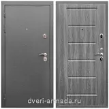 Входные двери толщиной 1.5 мм, Дверь входная Армада Оптима Антик серебро / ФЛ-39 Дуб Филадельфия графит