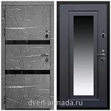 Дверь входная Армада Престиж Черная шагрень Торос графит / ФЛЗ-120 Венге