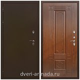 Для коттеджа, Дверь входная утепленная для загородного дома Армада Термо Молоток коричневый/ ФЛ-2 Мореная береза