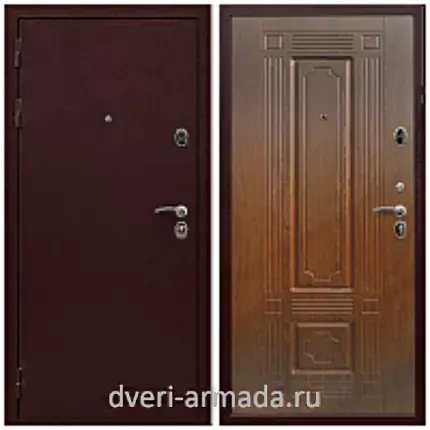 Дверь входная Армада Престиж Антик медь / ФЛ-2 Мореная береза