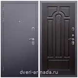 Входные двери 880х2050, Дверь входная Армада Люкс Антик серебро / ФЛ-58 Венге от завода в частный дом уличная