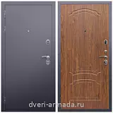 Входные двери лофт, Дверь входная металлическая утепленная Армада Люкс Антик серебро / ФЛ-140 Морёная береза двухконтурная