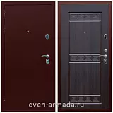 Входные двери лофт, Дверь входная элитная в квартиру стальная Армада Люкс Антик медь / ФЛ-242 Эковенге с панелями