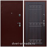 Правые входные двери, Дверь входная элитная в квартиру стальная Армада Люкс Антик медь / ФЛ-242 Эковенге с панелями