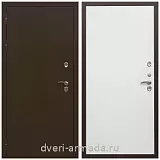 Тамбурные двери, Дверь входная уличная в квартиру Армада Термо Молоток коричневый/ Гладкая белый матовый минеральная плита