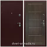 Входные металлические двери в Московской области, Дверь входная Армада Люкс Антик медь / ФЛ-39 Венге с шумоизоляцией с замками высокого класса