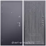 Входные двери 960 мм, Дверь входная железная Армада Люкс Антик серебро / ФЛ-58 Дуб Филадельфия графит на заказ со вставкой