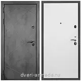 Дверь входная Армада Лофт ФЛ-291 Бетон тёмный / Гладкая белый матовый