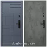 Умная входная смарт-дверь Армада Аккорд Kaadas S500 / МДФ 10 мм ФЛ-291 Бетон темный