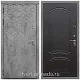 Дверь входная Армада Квадро Бетон тёмный / ФЛ-140 Венге