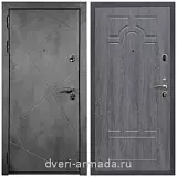 Дверь входная Армада Лофт ФЛ-291 Бетон тёмный / ФЛ-58 Дуб Филадельфия графит