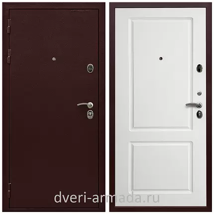 Дверь входная Армада Лондон Антик медь / ФЛ-117 Белый матовый