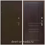 Тамбурные двери, Дверь входная стальная утепленная в дом Армада Термо Молоток коричневый/ ФЛ-243 Эковенге в коттедж минеральная плита
