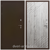 Двери в деревянный дом, Дверь входная железная уличная в новостройку Армада Термо Молоток коричневый/ ФЛ-143 Рустик натуральный на заказ